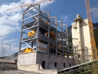 Juni 2012, Neubau Kieswerk, Savognin (GR)