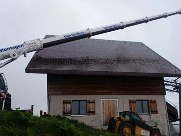 Juni 2015, Rückbau Sesselbahn, Flumserberg (SG)