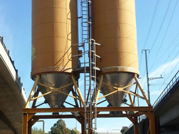 Oktober 2014, Rückbau Silo, Kaiserangst (AG)