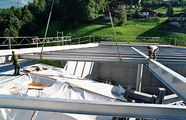 2008, Stahlmontage Lufag - Mittelstation, Unterterzen (SG)