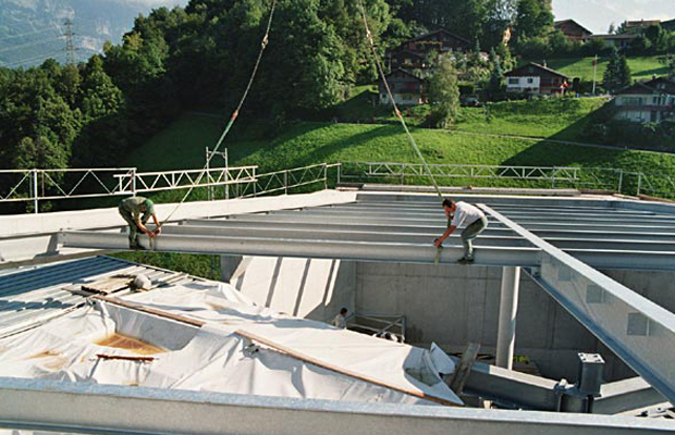 2008, Stahlmontage Lufag - Mittelstation, Unterterzen (SG)