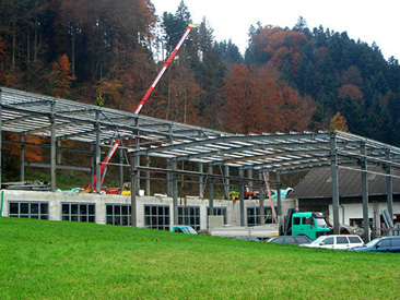 2008, Stahlmontage Pizolbahnen, Bad Ragaz (GR)