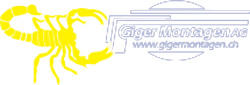 logo gigermontagen weiss
